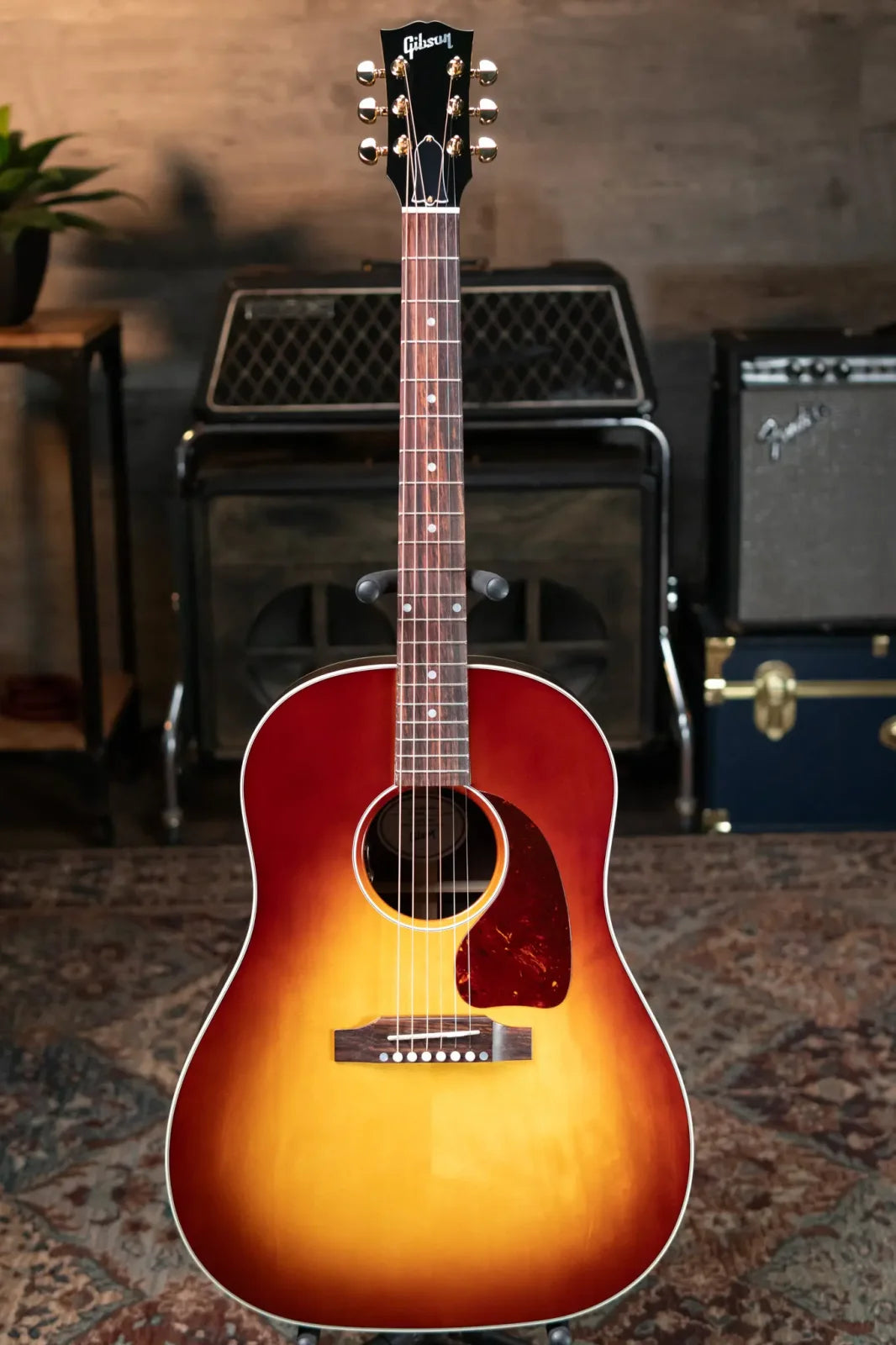 Gibson J-45 Standard Rosewood Acoustic/Electric Guitar - Rosewood Burst with Hardshell Case