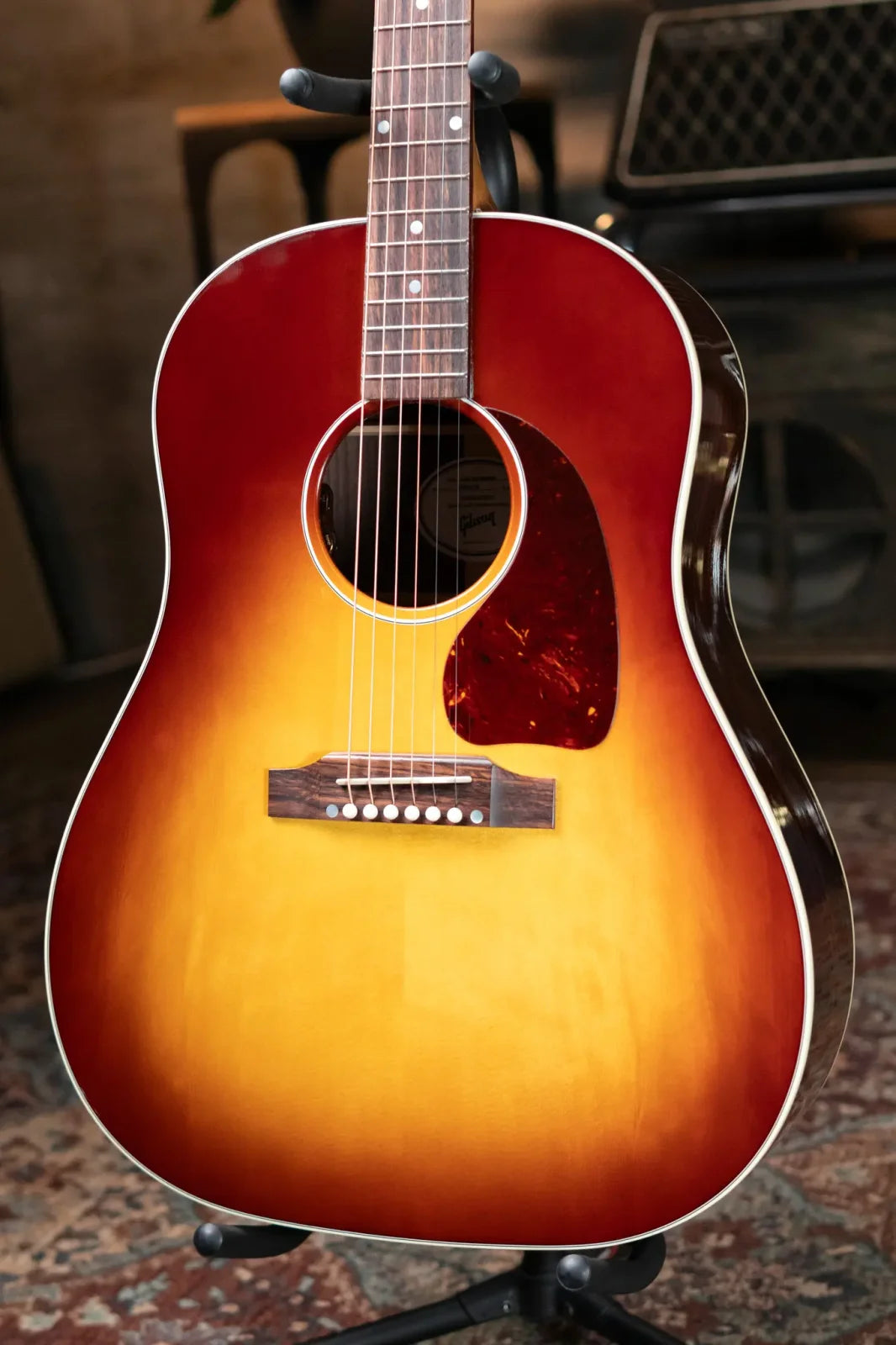 Gibson J-45 Standard Rosewood Acoustic/Electric Guitar - Rosewood Burst with Hardshell Case