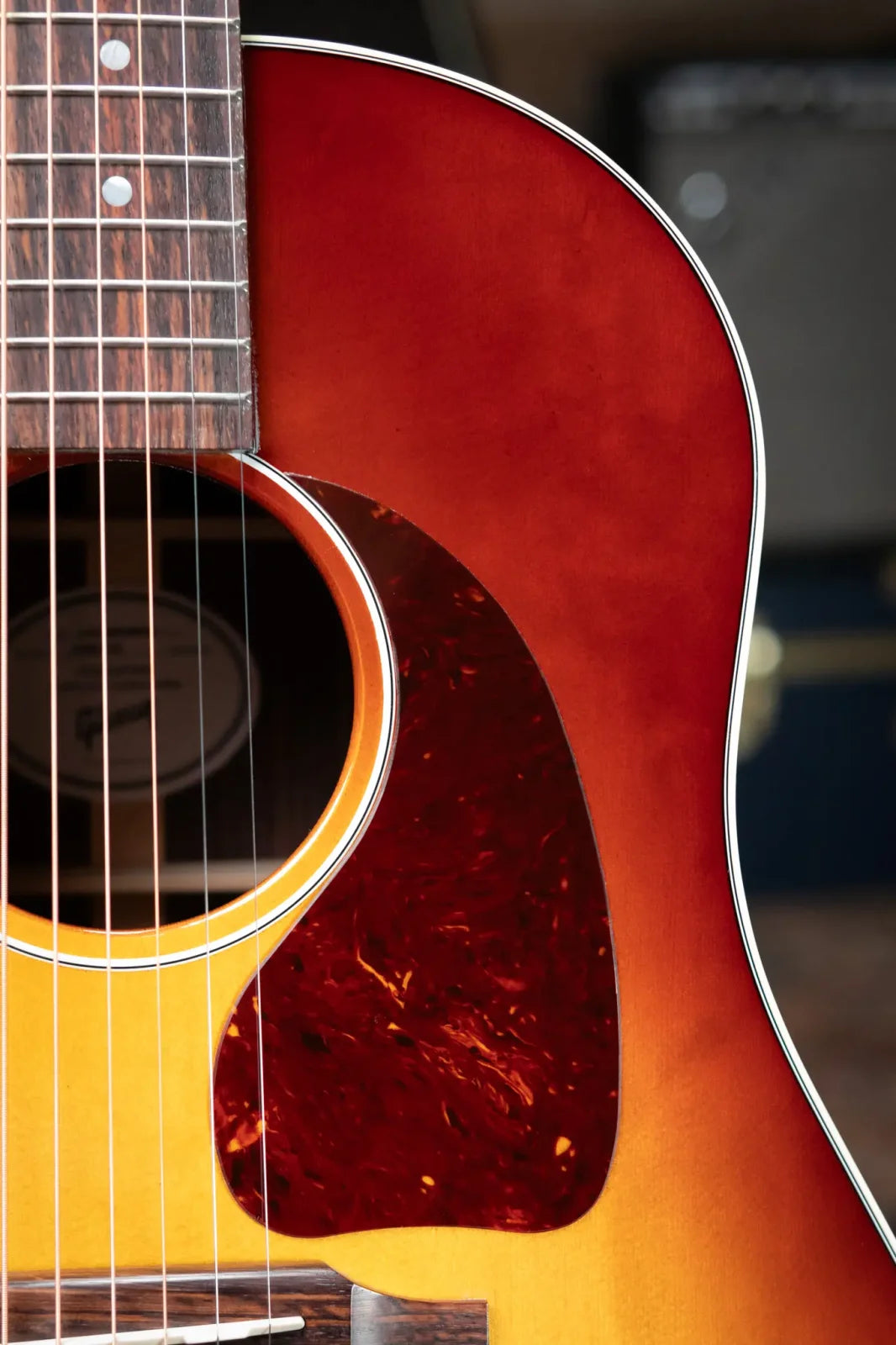 Gibson J-45 Standard Rosewood Acoustic/Electric Guitar - Rosewood Burst with Hardshell Case
