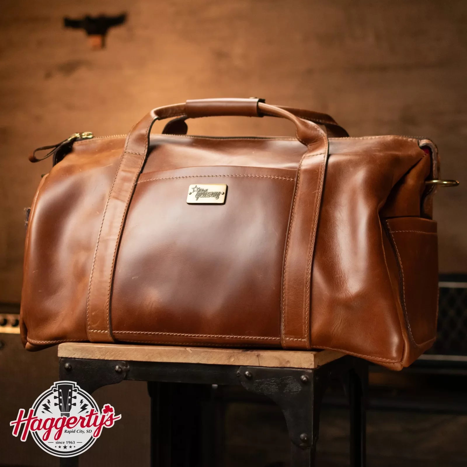 Gibson Lifton Leather Duffle Bag - Brown