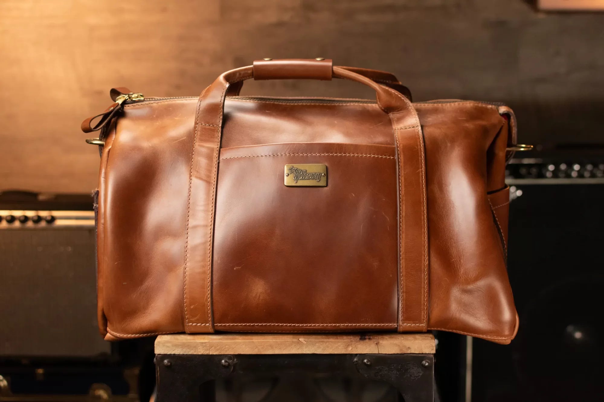 Gibson Lifton Leather Duffle Bag - Brown