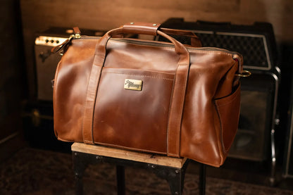 Gibson Lifton Leather Duffle Bag - Brown