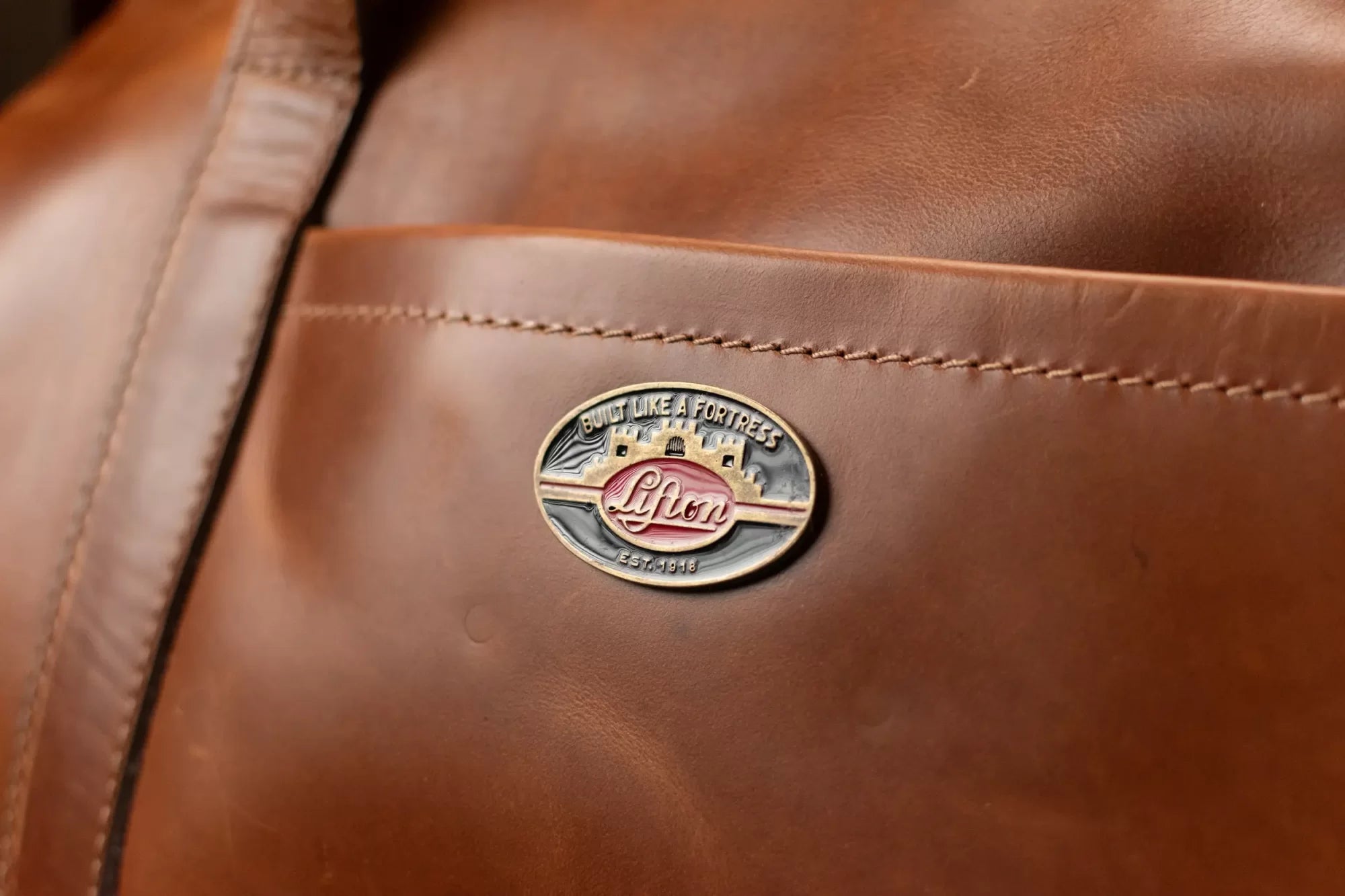 Gibson Lifton Leather Duffle Bag - Brown