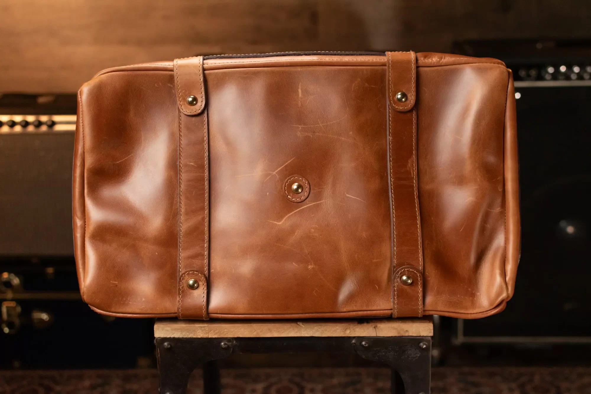 Gibson Lifton Leather Duffle Bag - Brown