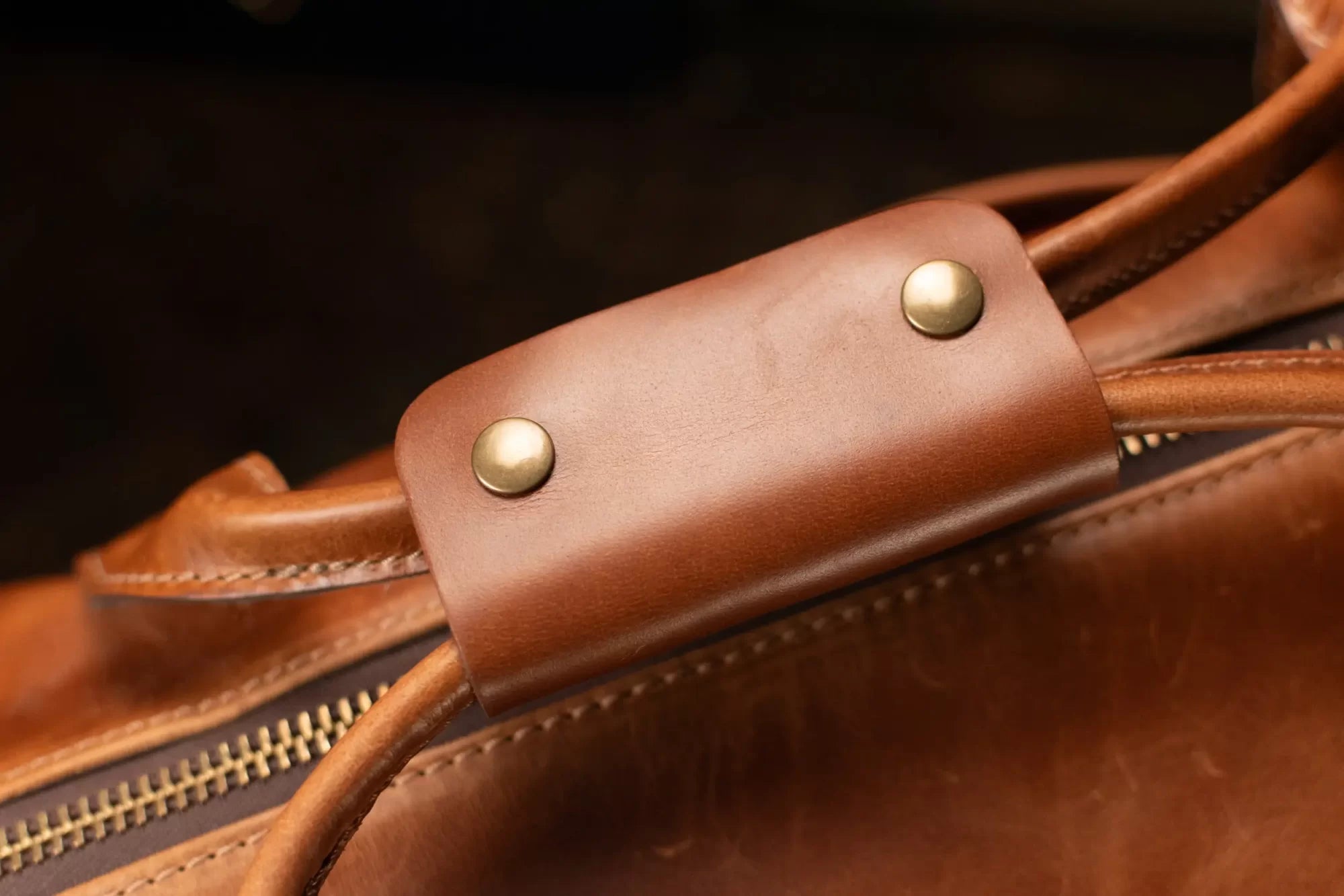 Gibson Lifton Leather Duffle Bag - Brown
