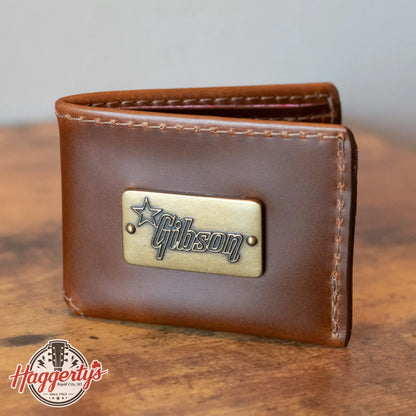 new Gibson Lifton Leather Wallet Brown haggertys 1