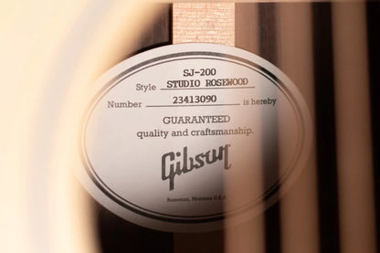Gibson SJ-200 Studio Rosewood - Satin Natural with Hardshell Case - Floor Model
