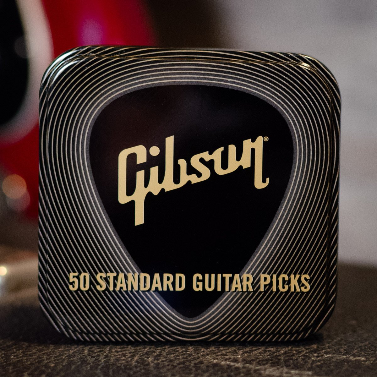 Gibson Standard Pick Tin 50 pcs. Black - Heavy
