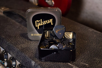 Gibson Standard Pick Tin 50 pcs. Black - Heavy