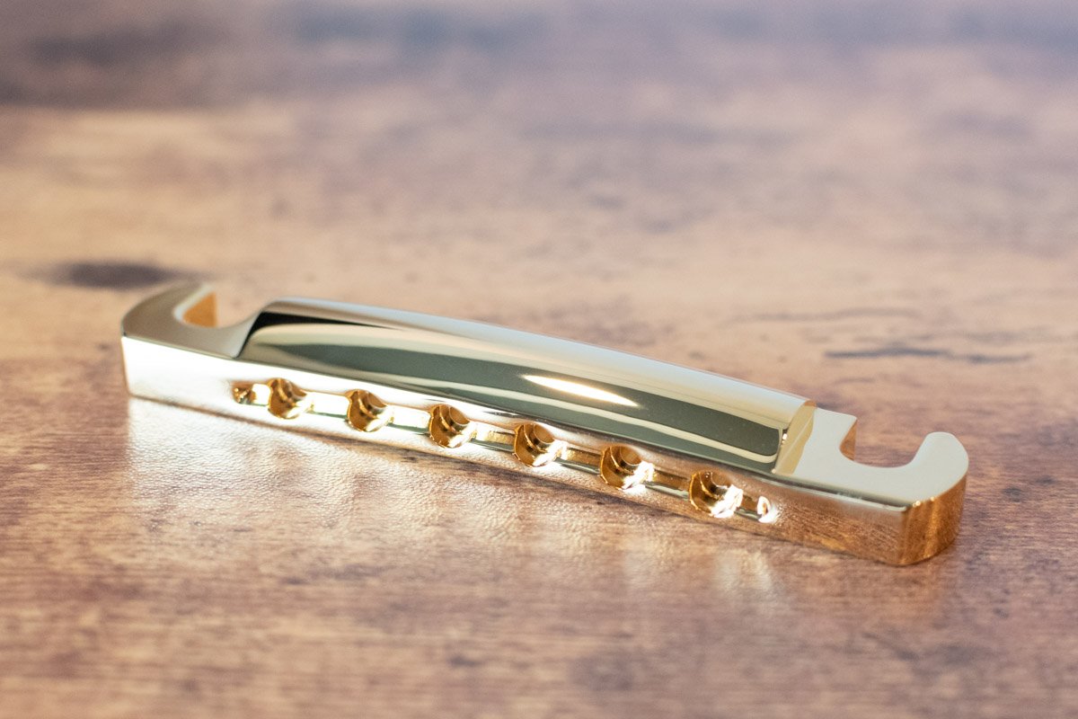new Gibson Stop Bar Tailpiece Gold haggertys 04