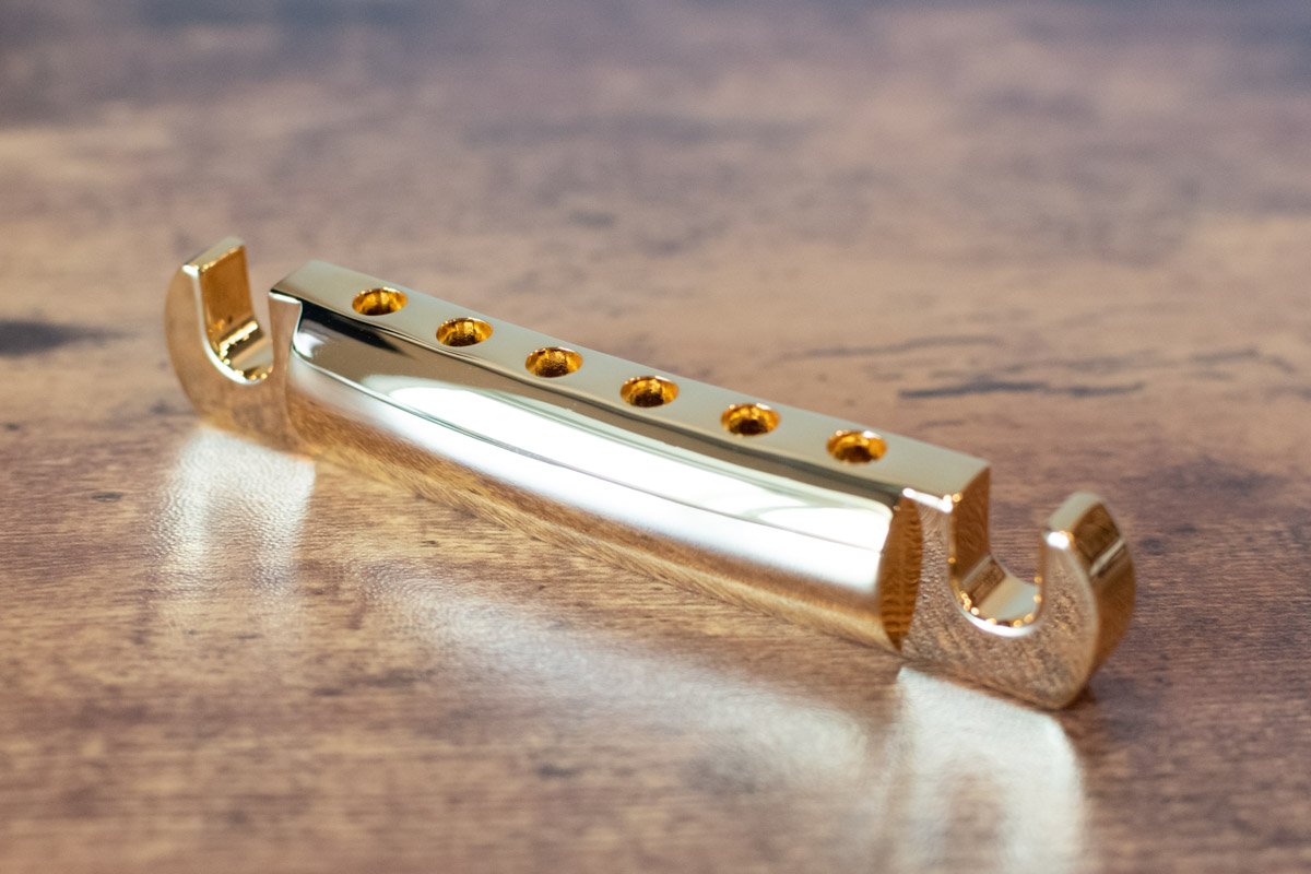 new Gibson Stop Bar Tailpiece Gold haggertys 07