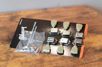 new Gibson Vintage Nickel Machine Heads with Pearloid Buttons haggertys 7