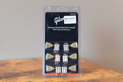 new Gibson Vintage Nickel Machine Heads with Pearloid Buttons haggertys 8