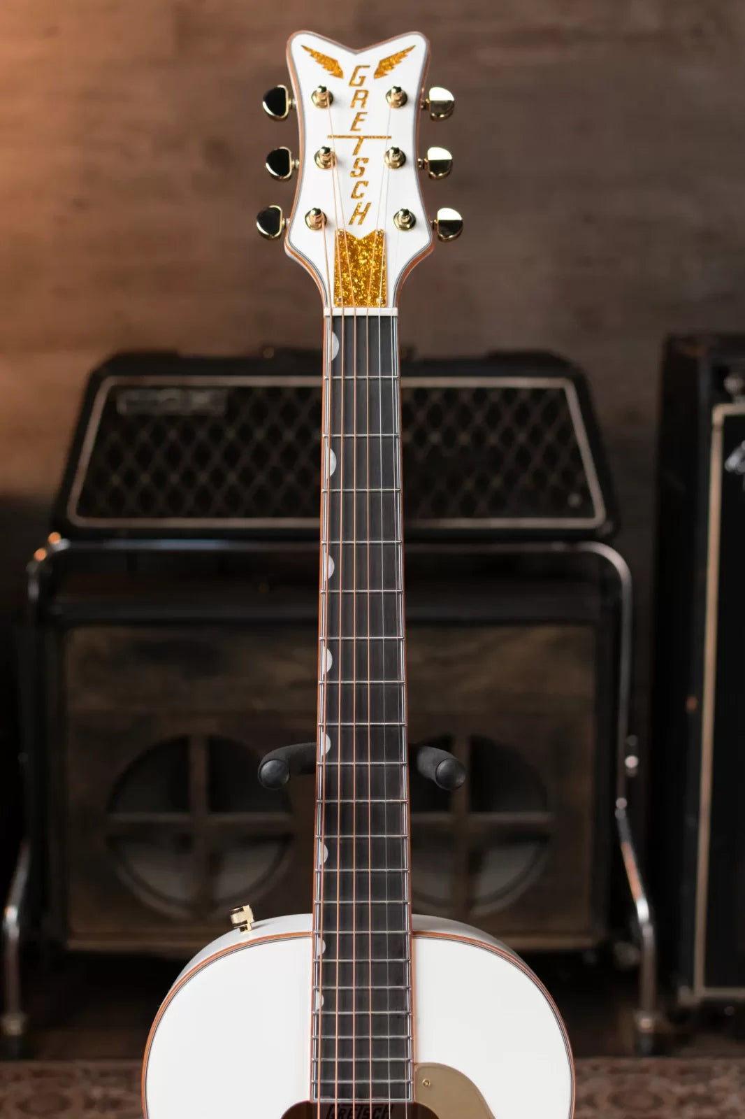 Gretsch G5021 WPE Rancher Penguin Parlor Acoustic/Electric, Fishman - White