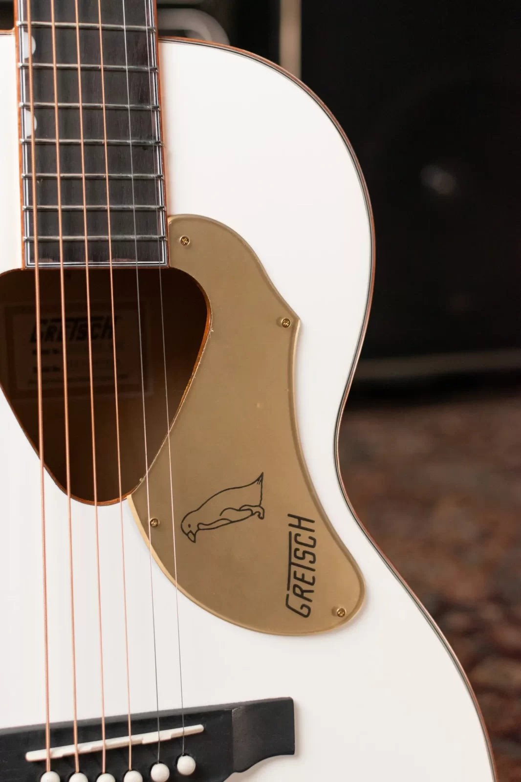 Gretsch G5021 WPE Rancher Penguin Parlor Acoustic/Electric, Fishman - White
