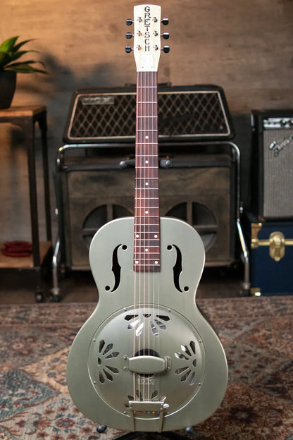 Gretsch G9201 Honey Dipper Round-Neck Brass Body Resonator Guitar