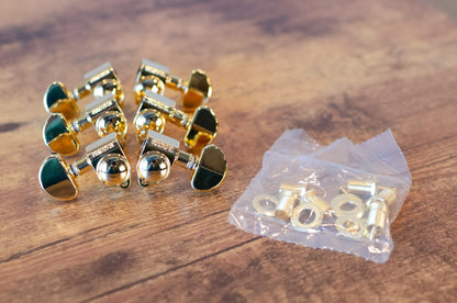 Grover Original Rotomatic Tuning Machines 3 x 3, Gold