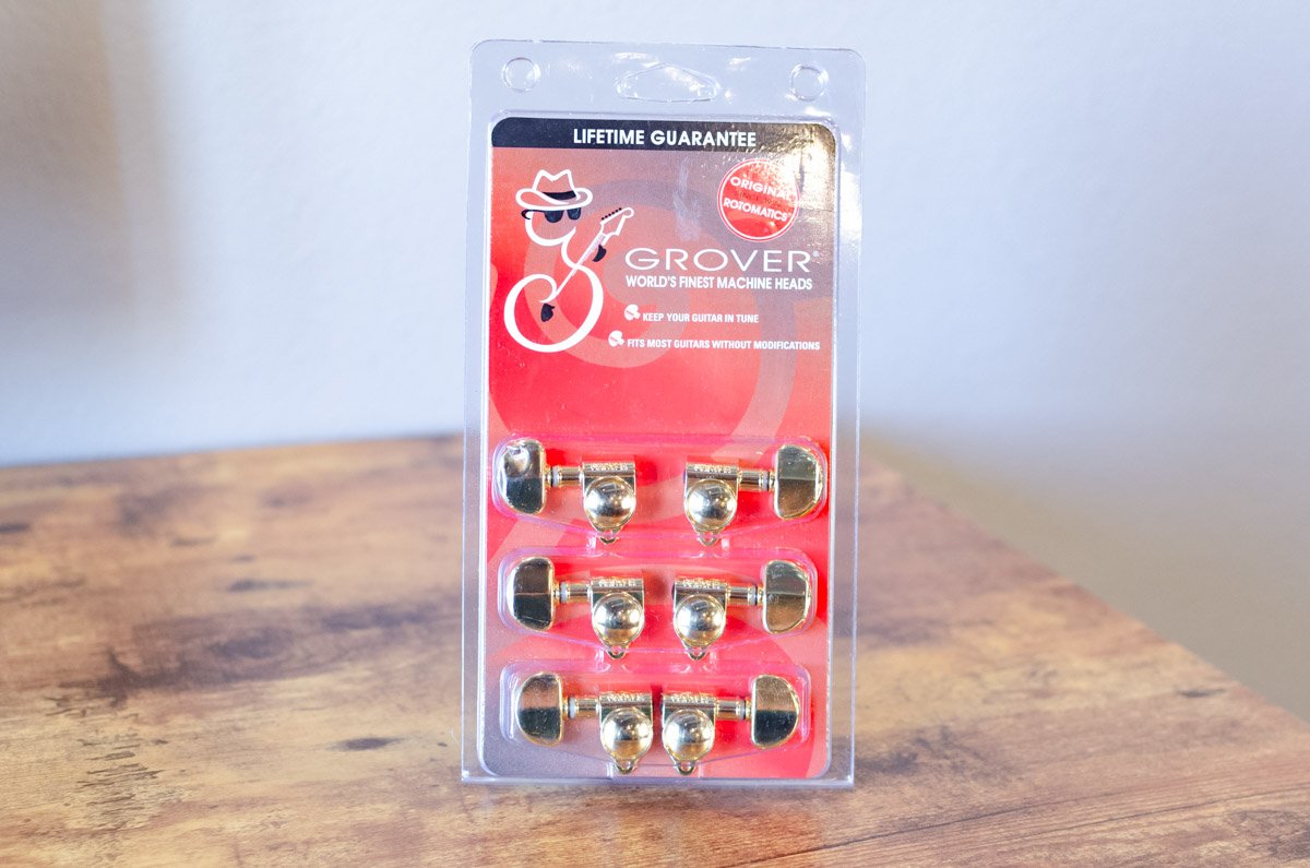 Grover Original Rotomatic Tuning Machines 3 x 3, Gold