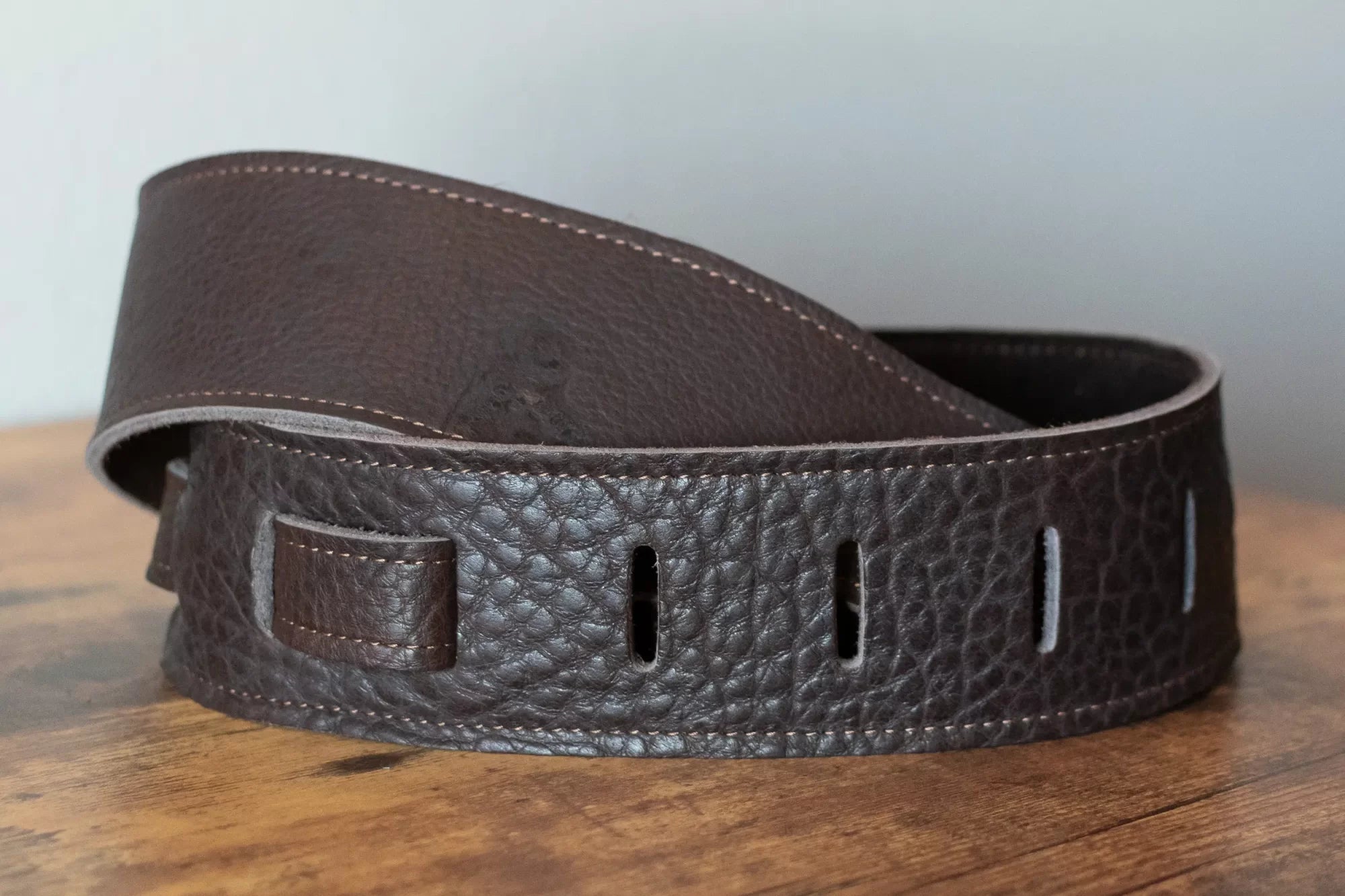 Henry Heller 2.5" Adjustable American Buffalo Strap - Chocolate