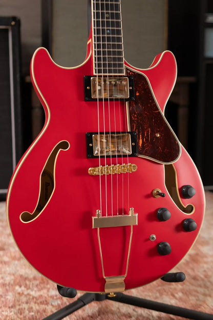 Ibanez AMH90CRF Artcore Expressionist Hollowbody Electric Guitar - Cherry Red Flat