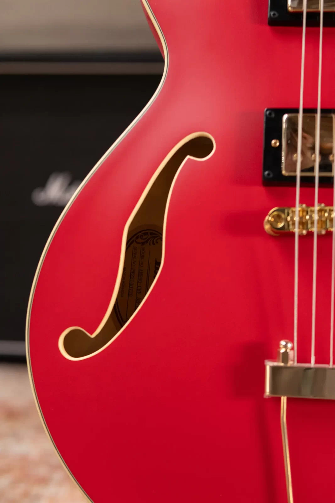 Ibanez AMH90CRF Artcore Expressionist Hollowbody Electric Guitar - Cherry Red Flat