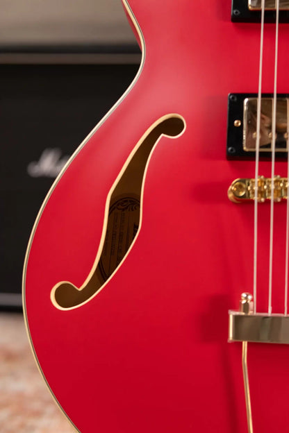 Ibanez AMH90CRF Artcore Expressionist Hollowbody Electric Guitar - Cherry Red Flat