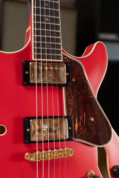Ibanez AMH90CRF Artcore Expressionist Hollowbody Electric Guitar - Cherry Red Flat