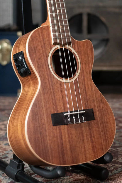 Lanikai ACST-5CET Acacia Solid Top 5-String Tenor Ukulele w/Electronics & Gig Bag
