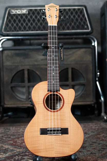 Lanikai FM-CET Flame Maple Tenor Ukulele Cutaway with Electronics