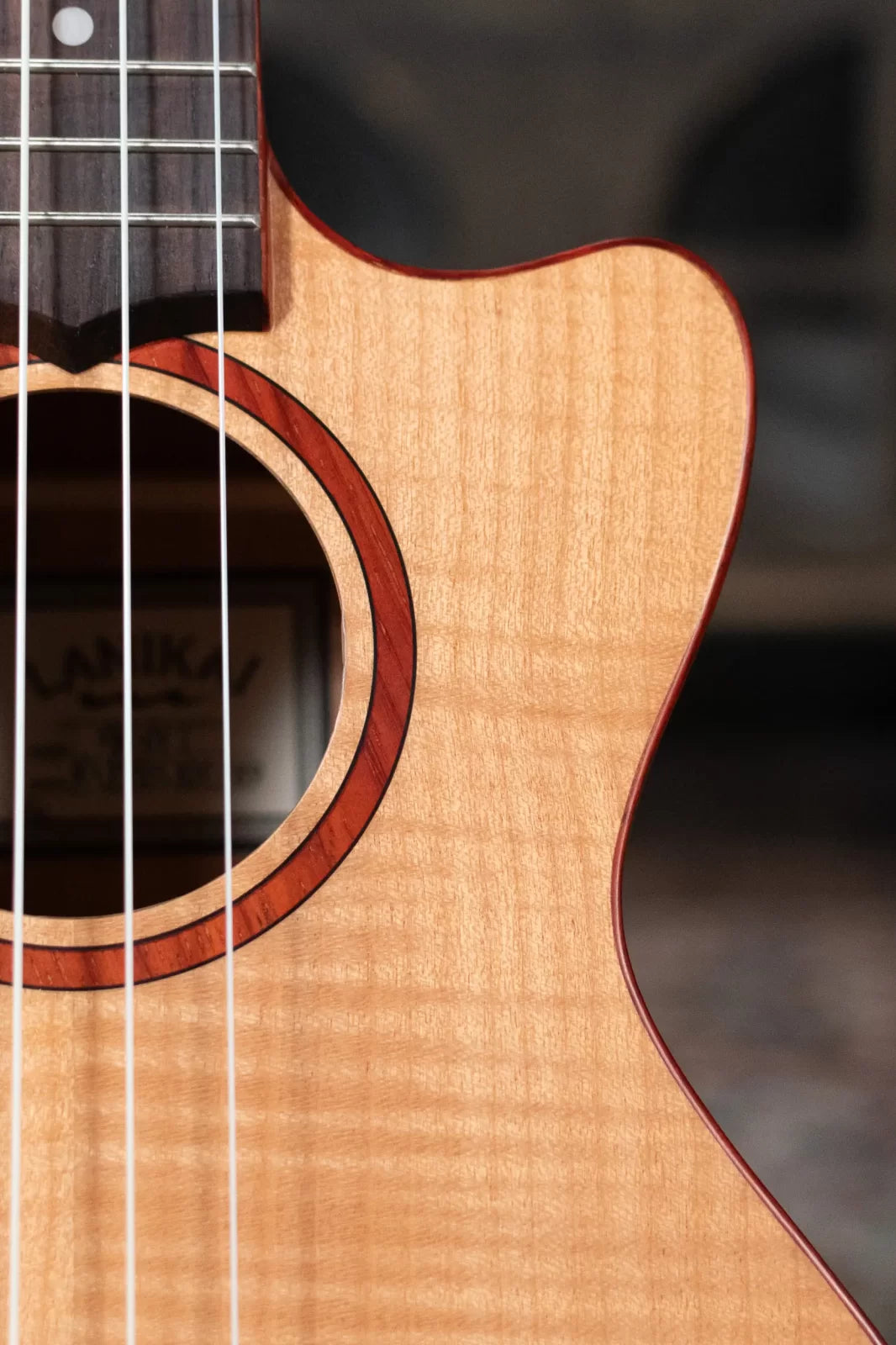 Lanikai FM-CET Flame Maple Tenor Ukulele Cutaway with Electronics