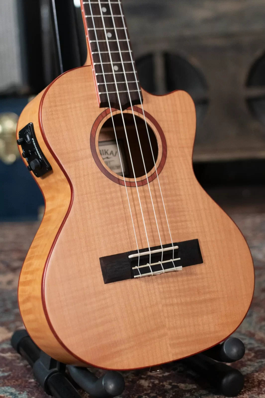 Lanikai FM-CET Flame Maple Tenor Ukulele Cutaway with Electronics