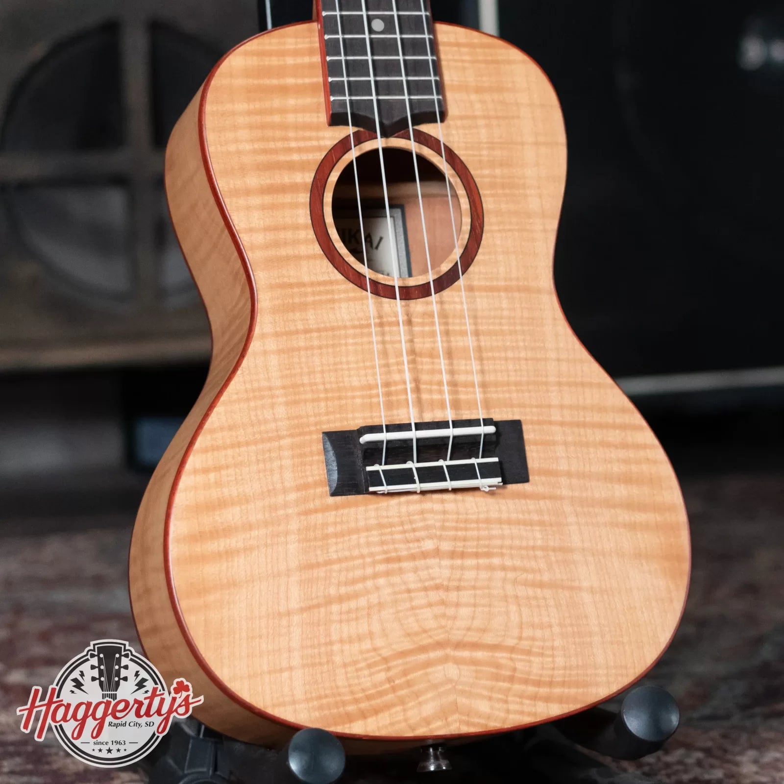 Lanikai FM-C Flame Maple Concert Ukulele with Gig Bag