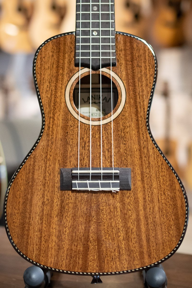 Lanikai MAS-C All Solid Mahogany Concert Ukulele with Nylon Foam Case