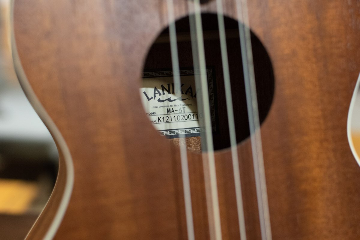 Lanikai MA-6T Mahogany 6-String Tenor Ukulele