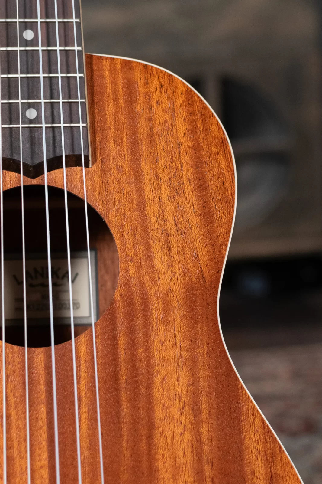 Lanikai MA-G Mahogany 6 String Guitelele Ukulele w/Gig Bag