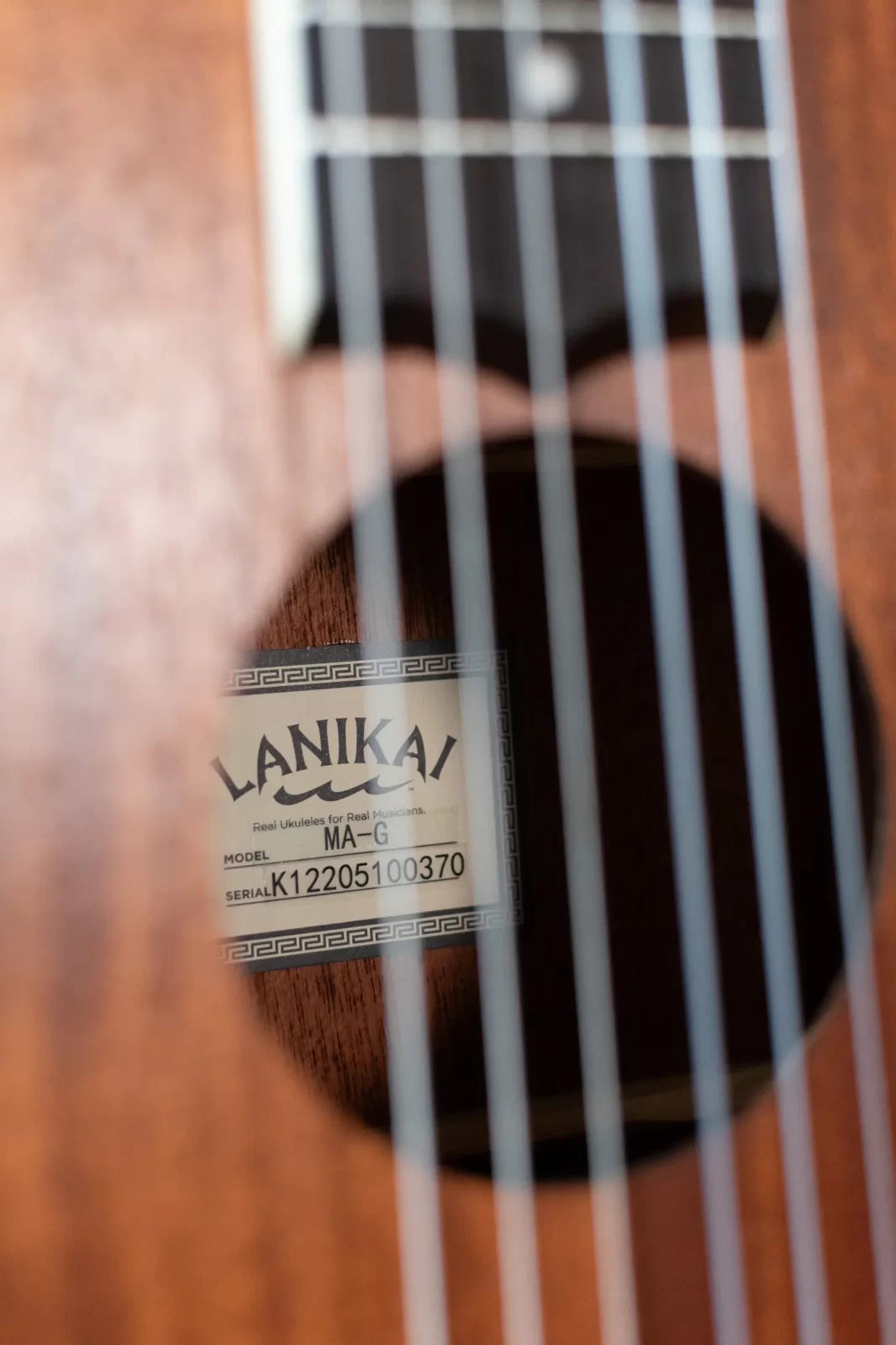 Lanikai MA-G Mahogany 6 String Guitelele Ukulele w/Gig Bag