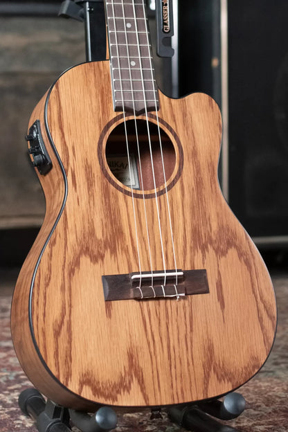 Lanikai OA-CEB Oak Baritone Ukulele Cutaway with Electronics