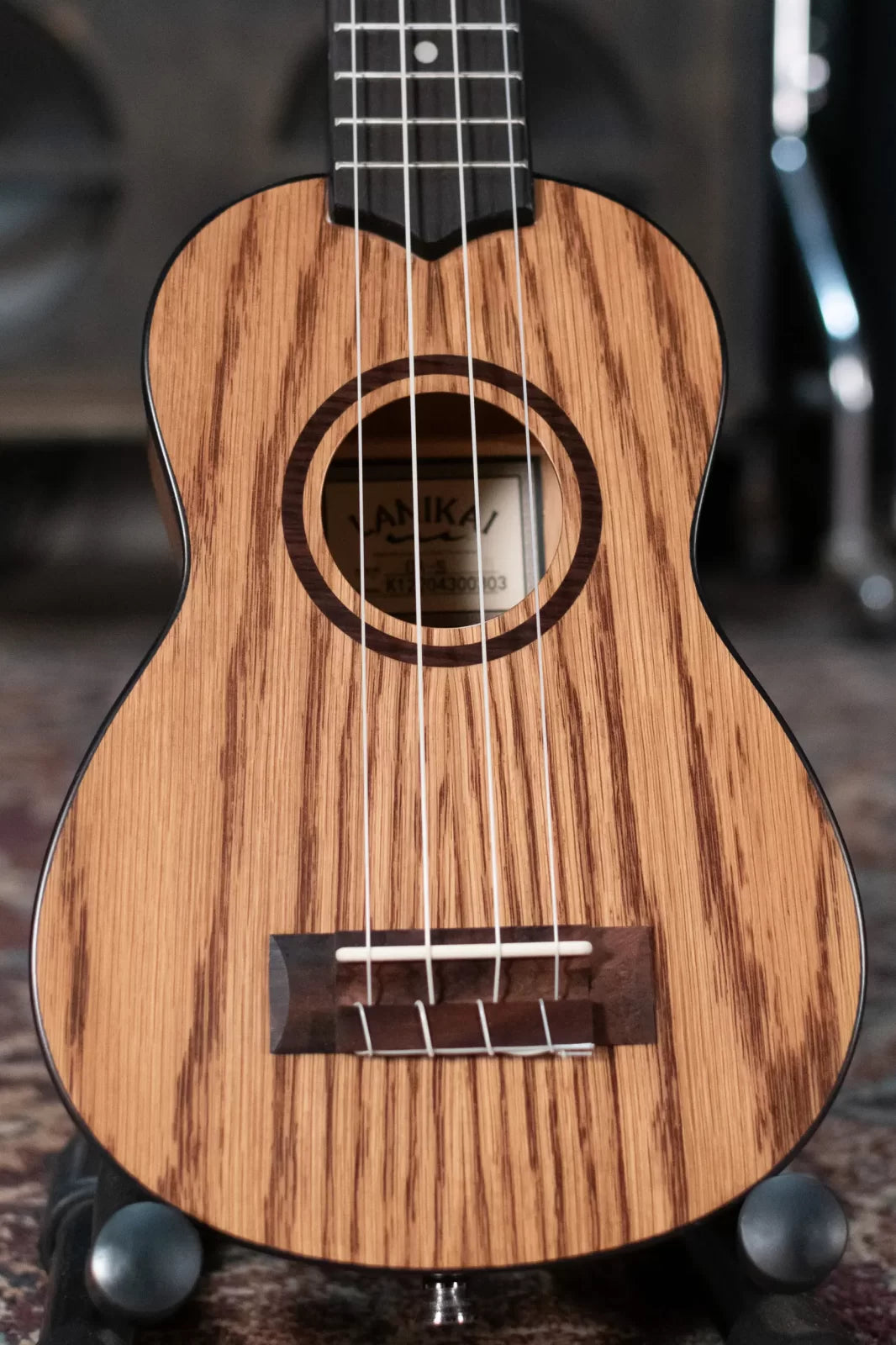 new Lanikai OA S Oak Soprano Satin Ukulele w Gig Bag haggertys 02