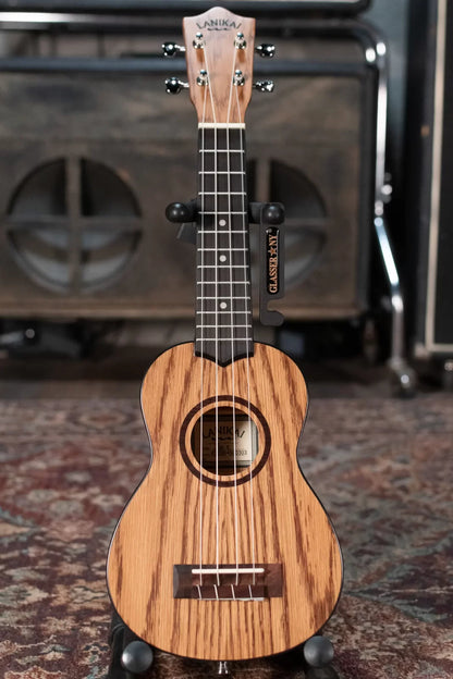 new Lanikai OA S Oak Soprano Satin Ukulele w Gig Bag haggertys 03