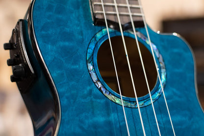 Lanikai QM-BLCEC Cutaway Concert Ukulele