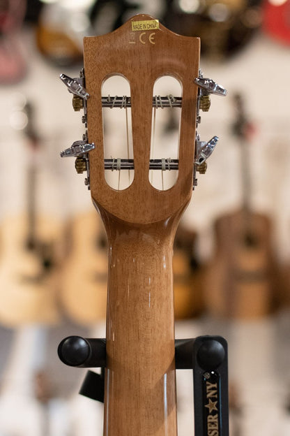 Lanikai QM-NACEC Quilted Maple Natural Concert Ukulele Cutaway with Electronics