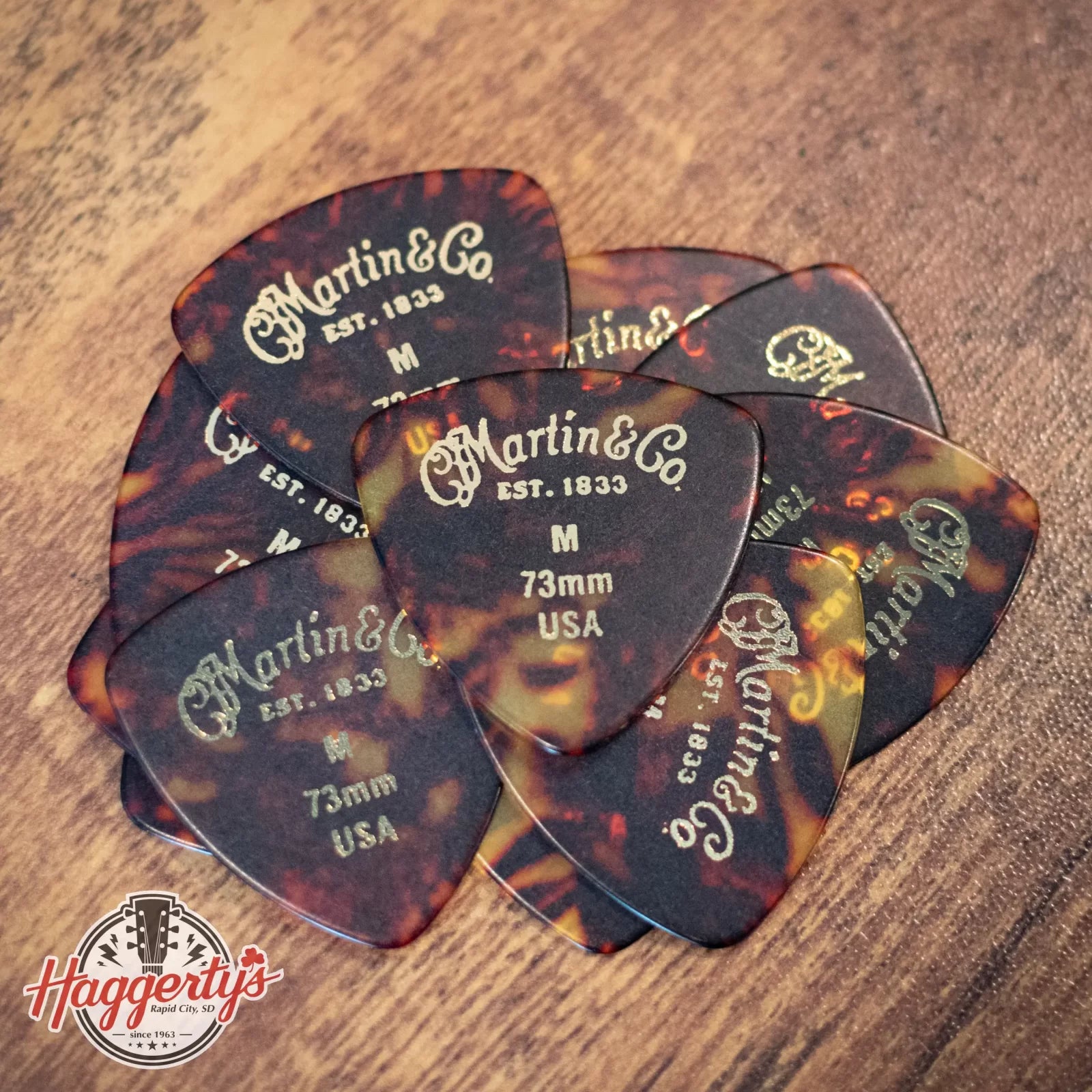 Martin #2 Standard 346 Guitar Pick Pack - Medium 0.73mm (12-pack)