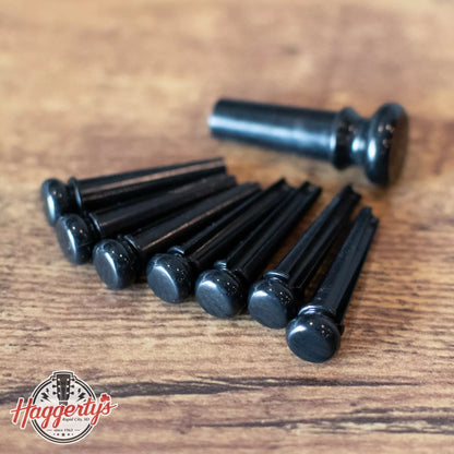 Martin Bridge And Endpins: Polished Black