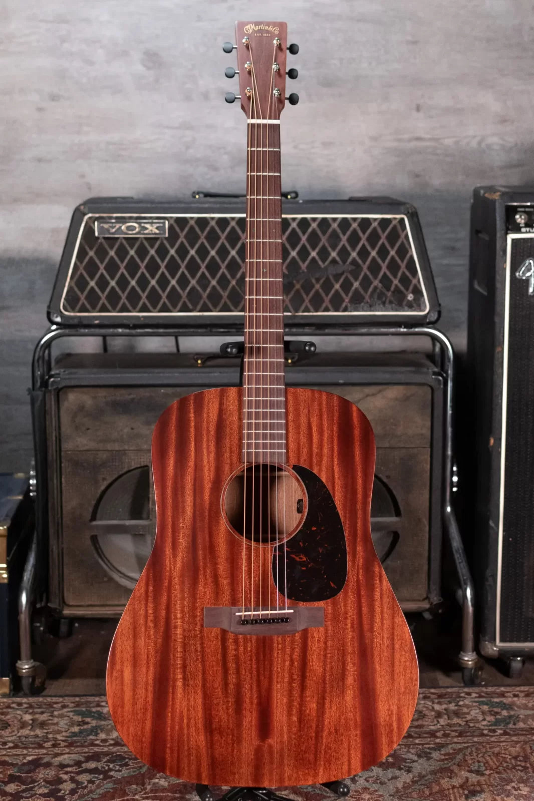 Martin D-15E Acoustic/Electric Guitar with Softshell Case