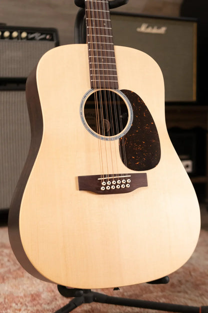 Martin D-X2E Brazilian 12 String Acoustic Guitar with Softshell Case