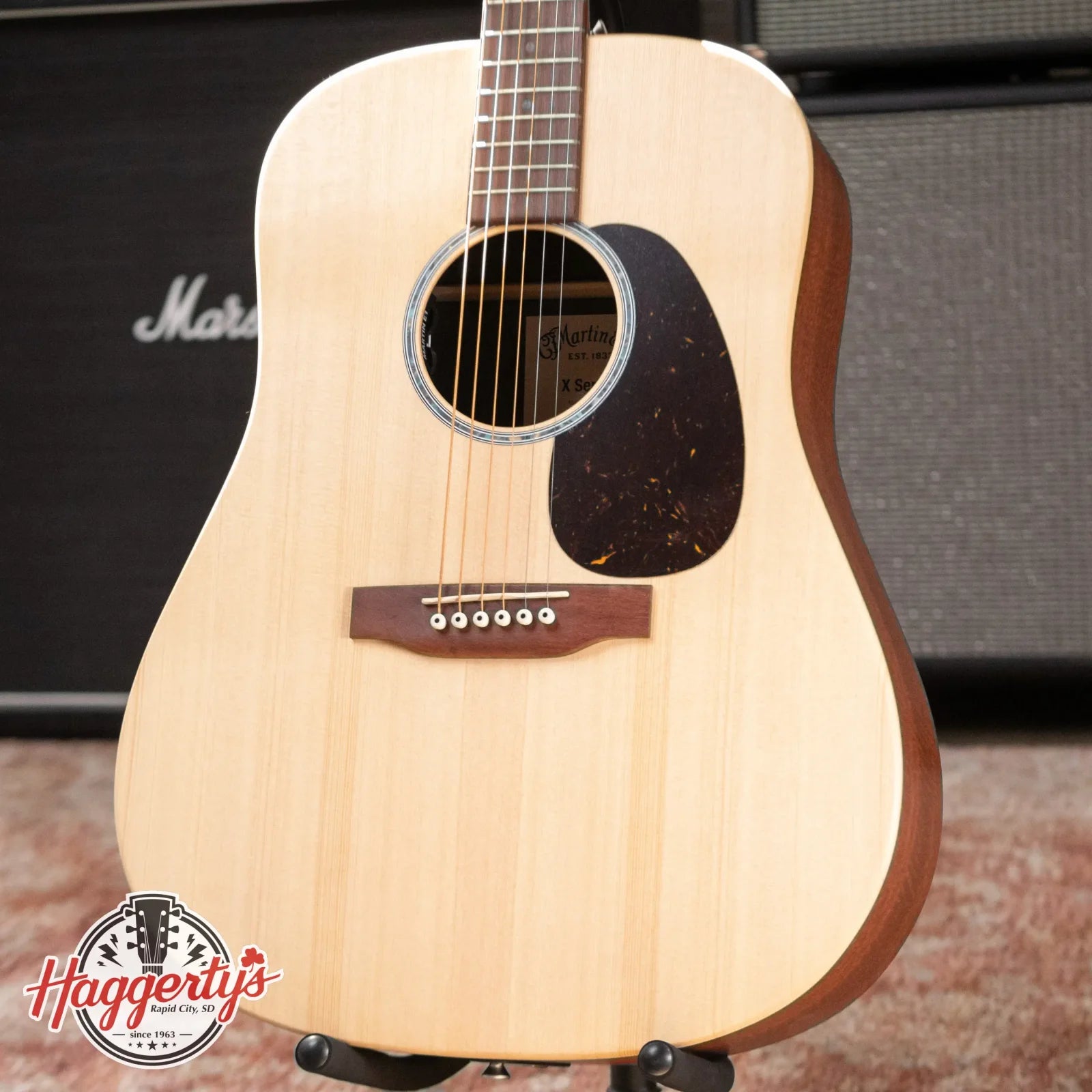 Martin D-X2E Sitka/Mahogany Acoustic/Electric Guitar with Softshell Case