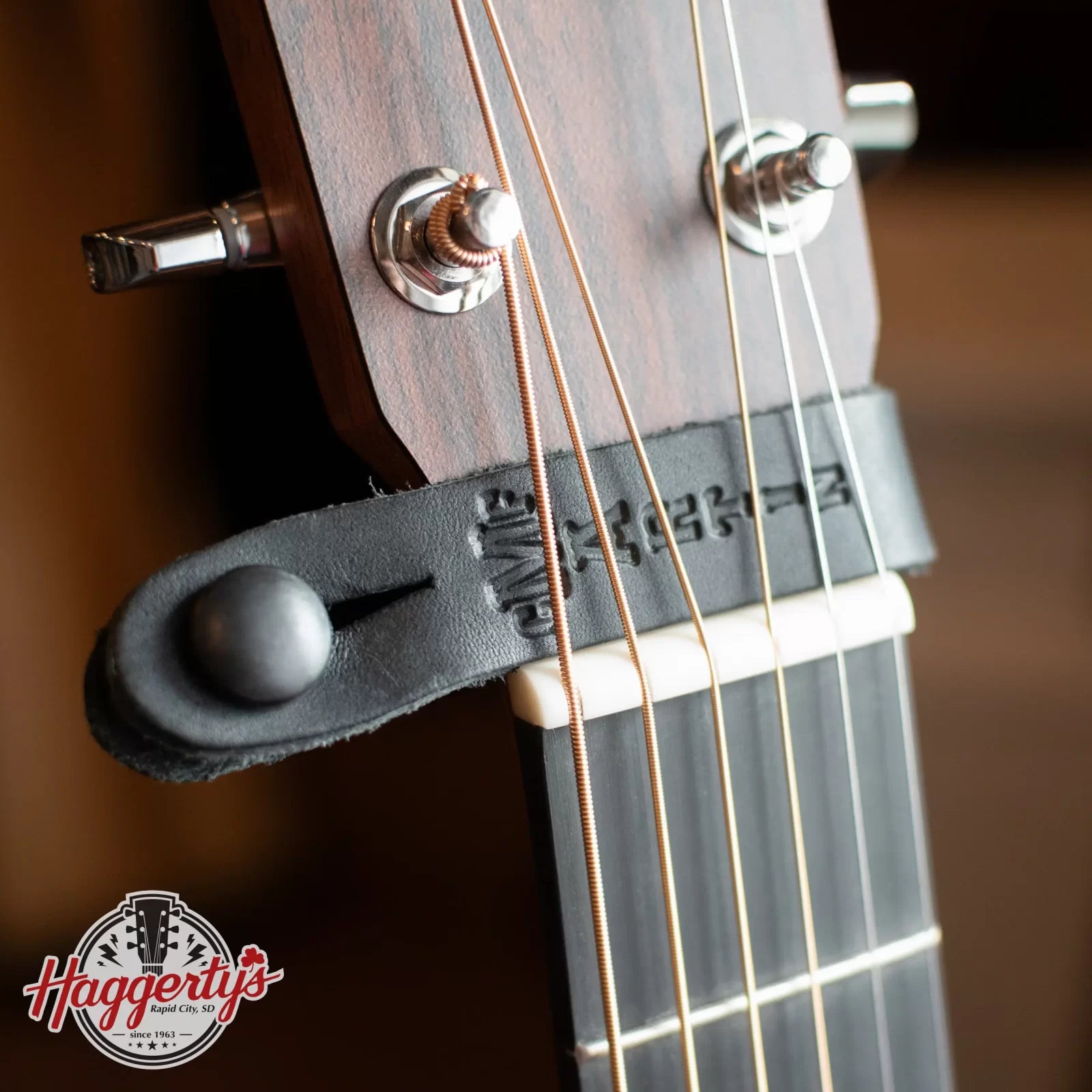 Martin Headstock Strap Tie - Black
