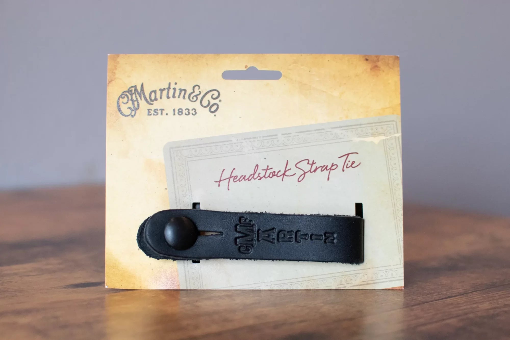Martin Headstock Strap Tie - Black