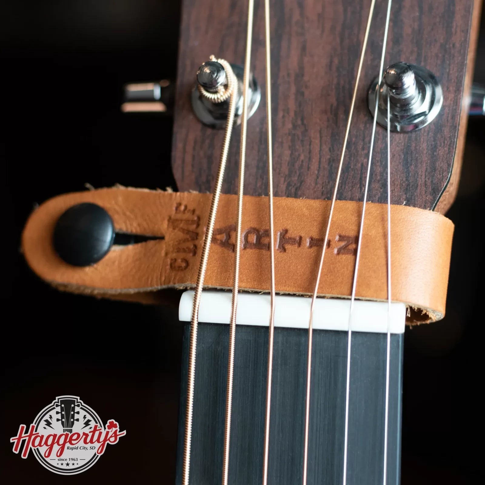 Martin Headstock Strap Tie - Brown