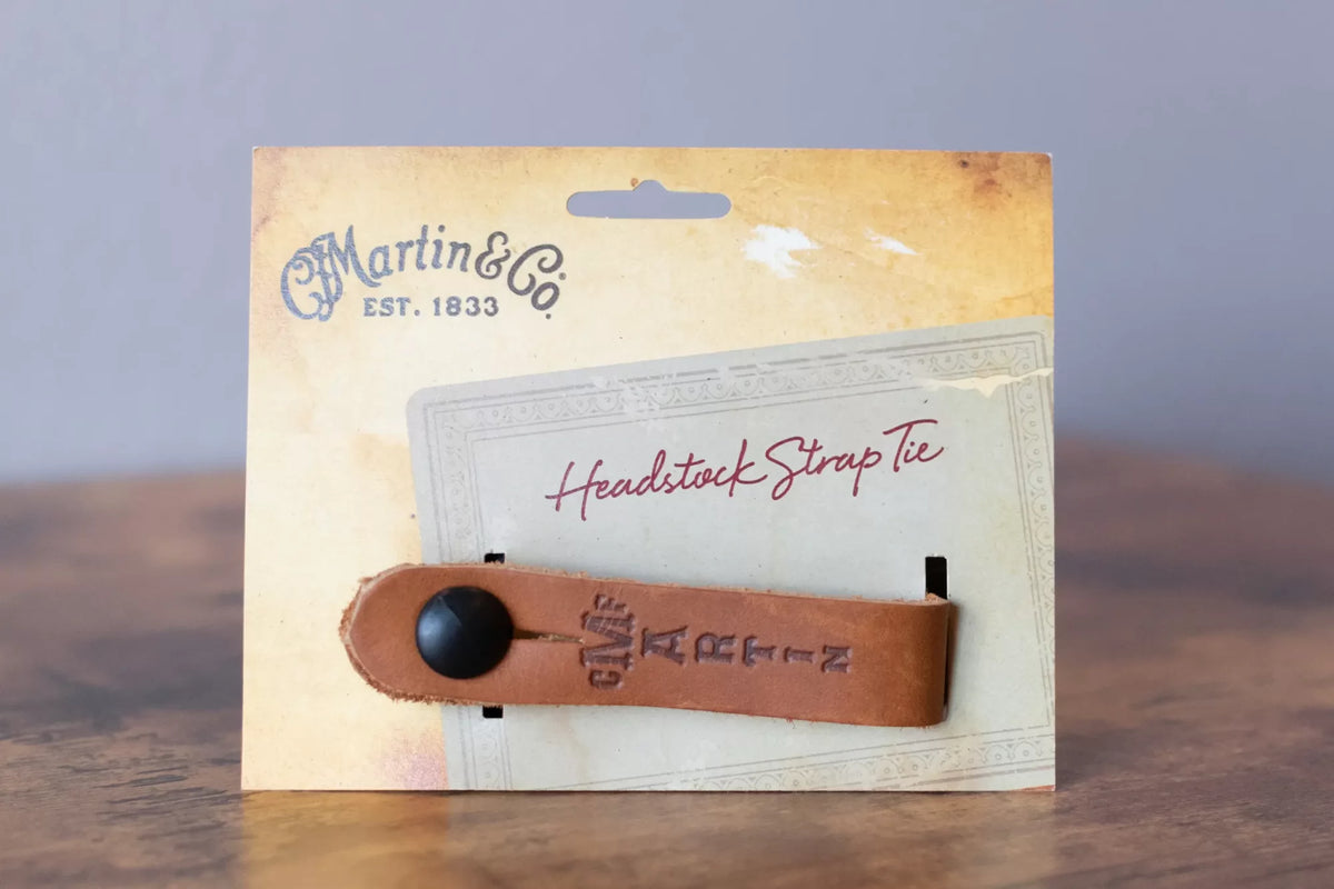 new Martin Headstock Strap Tie Brown haggertys 6